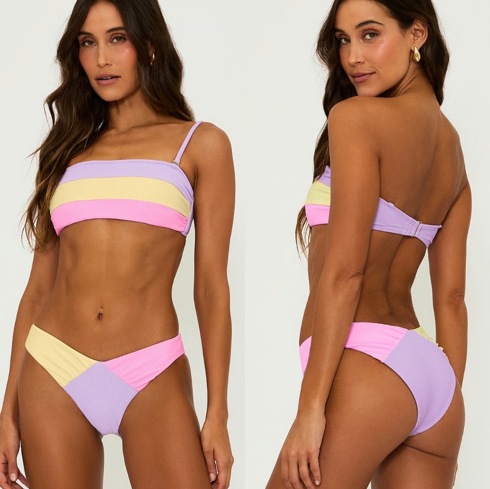 Beach Riot Victoria Bottom In Sublime Spring Colorblock
